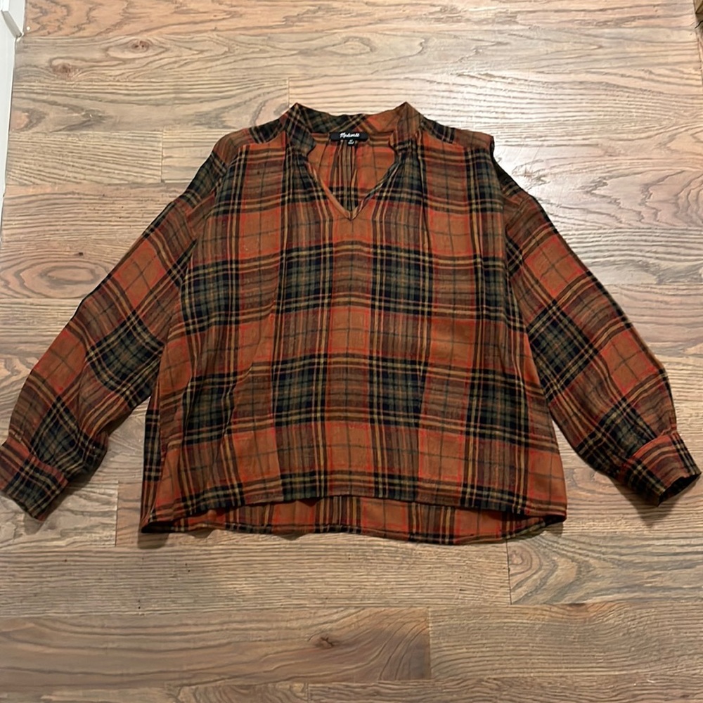Madewell Plaid Shirt XS EUC